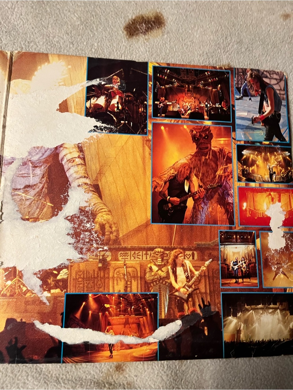 Iron Maiden Live After Death Vinyl Record - Blue & Yellow Cover - Picture 8 of 14